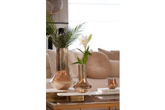 Light & Living Schaal Op Voet 50x24x7 Cm LABADE Marmer Wit-antiek Brons