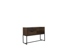Light & Living Side Table 120x40x80 Cm MEAVE Hout Mat Donker Bruin