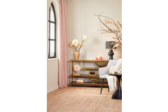 Light & Living Side Table 140x35x80 Cm YLAYA Mat Zwart-goud