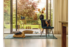 Light & Living Side Table 140x35x80 Cm YLAYA Mat Zwart-goud