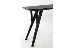 Light & Living Side Table 160x44x82 Cm QUENZA Acacia Hout Mat Zwart