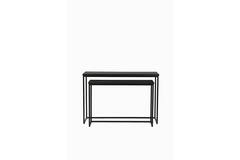 Light & Living Side Table S/2 100x30x70+120x40x82 Cm BRYSON Hout Mat Zwart
