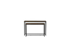 Light & Living Side Table S/2 100x30x70+120x40x82 Cm BRYSON Hout Bruin-zwrt