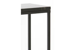 Light & Living Side Table S/2 120x25x72+140x25x82 Cm MORENA Zwrt+agaat Zwrt