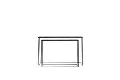 Light & Living Side Table S/2 96 5x24x70+119 5x30 5x78 5 Cm ZAYN Zwart