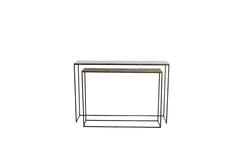 Light & Living Side Table S/2 Max 119 5x30 5x78 5 Cm ZAYN Antiek Brons+zwrt