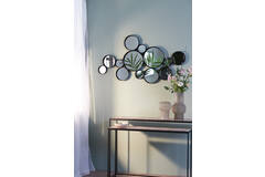 Light & Living Spiegel 127x3 5x64 5 Cm CIELO Cirkels Mat Zwart