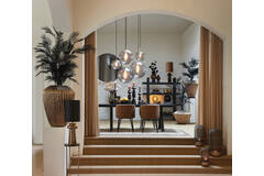 Light & Living Spiegel Ø116 Cm ESPEJO Smoke Glas+zwart