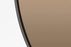 Light & Living Spiegel Ø50 Cm ESPEJO Bruin Glas+zwart