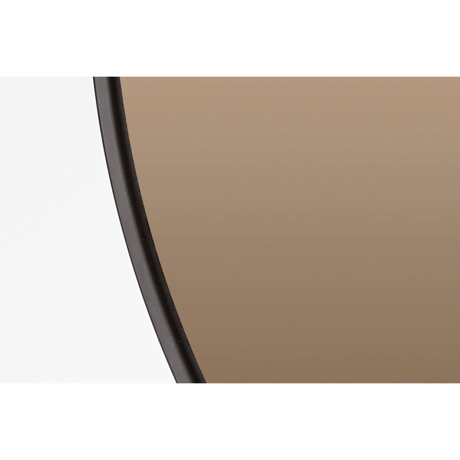 Light & Living Spiegel Ø70 Cm ESPEJO Bruin Glas+zwart