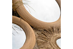 Light & Living Spiegel Ø71x4 5 Cm PIEDRE Rotan Naturel