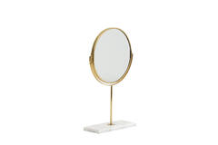 Light & Living Spiegel Op Voet 24x9x40 5 Cm RIESCO Marmer Wit-goud