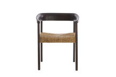 Light & Living Stoel 60 5x57x76 5 Cm DELMAR Hout Donker Bruin+zeegras