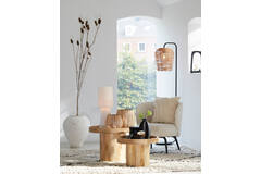 Light & Living Stoel 68x67x72 Cm DIEYDA Bouclé Crème-zwart