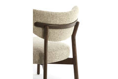 Light & Living Stoel 69x62x74 Cm UTSIRA Hout Donker Bruin+crème-bruin