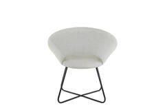 Light & Living Stoel 72x64x82 Cm ANTONY Bouclé Crème-zwart