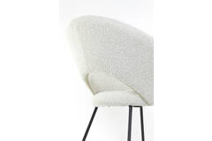 Light & Living Stoel 72x64x82 Cm ANTONY Bouclé Crème-zwart