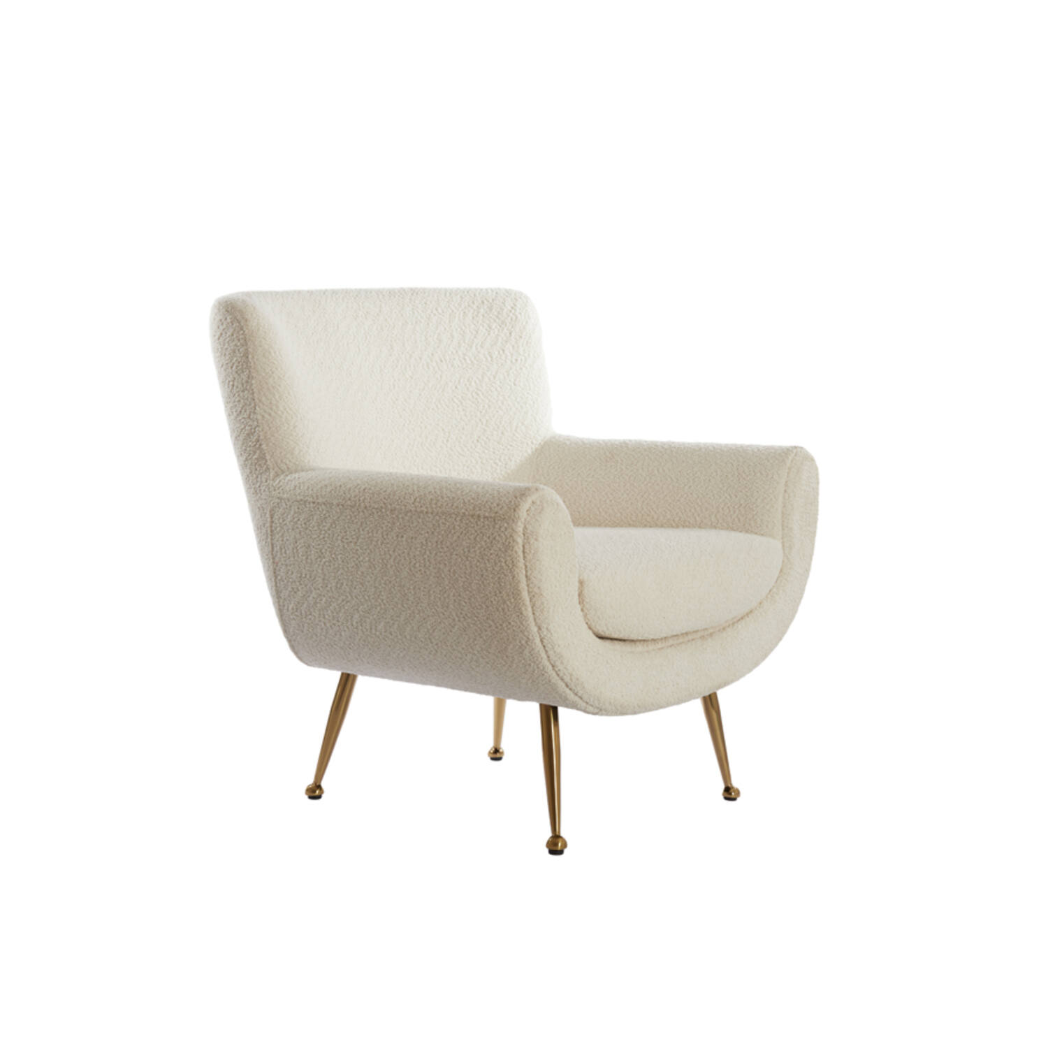 light & living Stoel 79x76x79 cm VINSTRA bouclé crème+goud