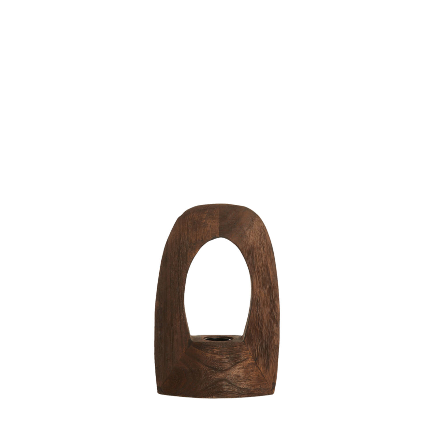 light & living Tafellamp 17x8x25 cm CARINI hout mat donker bruin