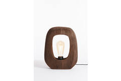 Light & Living Tafellamp 24x8x30 Cm KELAFO Hout Chocolade Bruin
