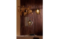 Light & Living Tafellamp 27x20x61 Cm ALVARO Antiek Brons+mat Zwart