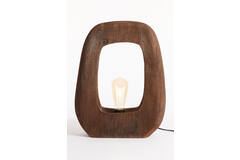 Light & Living Tafellamp 33x10x40 Cm KELAFO Hout Chocolade Bruin