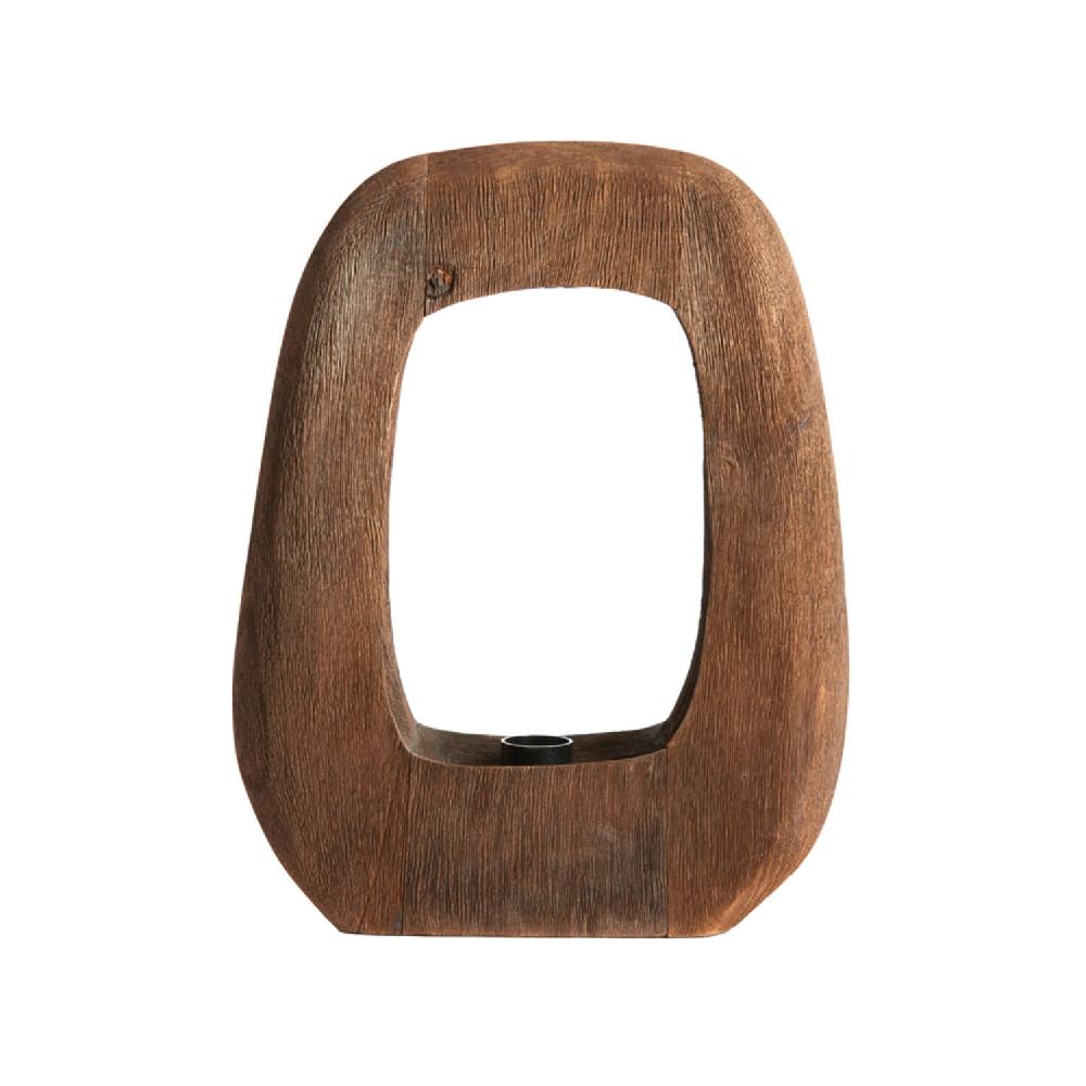 light & living Tafellamp 33x10x40 cm KELAFO hout chocolade bruin