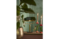 Light & Living Tafellamp 37x14x43 Cm AYER Glanzend Donker Groen+goud