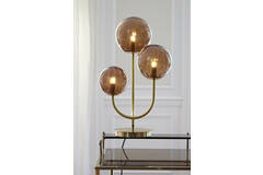 Light & Living Tafellamp 3L E14 38x20x60 Cm MAGDALA Glas Bruin+goud
