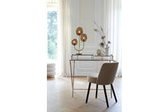 Light & Living Tafellamp 3L E14 38x20x60 Cm MAGDALA Glas Bruin+goud