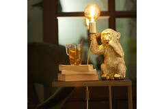 Light & Living Tafellamp E14 13x12 5x23 5 Cm MONKEY Mat Goud