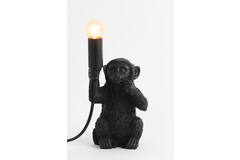 Light & Living Tafellamp E14 13x12 5x23 5 Cm MONKEY Mat Zwart