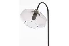 Light & Living Tafellamp E14 31x22x50 Cm SOLNA Mat Zwart+smoke Glas