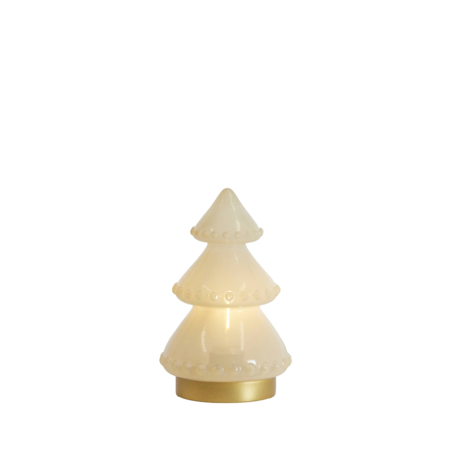Light & Living Tafellamp LED Ø12x18 5 Cm TREE Melk Wit+goud