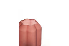 Light & Living Tafellamp LED Ø13x16 5 Cm YVIAS Glas Mat Steenrood+goud