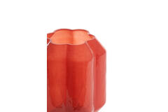 Light & Living Tafellamp LED Ø13x16 5 Cm YVIAS Glas Melk Steenrood+goud