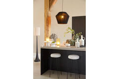 Light & Living Tafellamp LED Ø15x27 Cm YVIAS Glas Melk Groen+goud