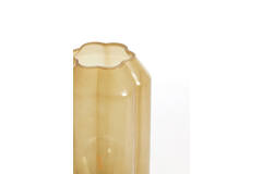 Light & Living Tafellamp LED Ø15x27 Cm YVIAS Glas Melk Licht Geel+goud