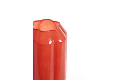 Light & Living Tafellamp LED Ø15x27 Cm YVIAS Glas Melk Steenrood+goud