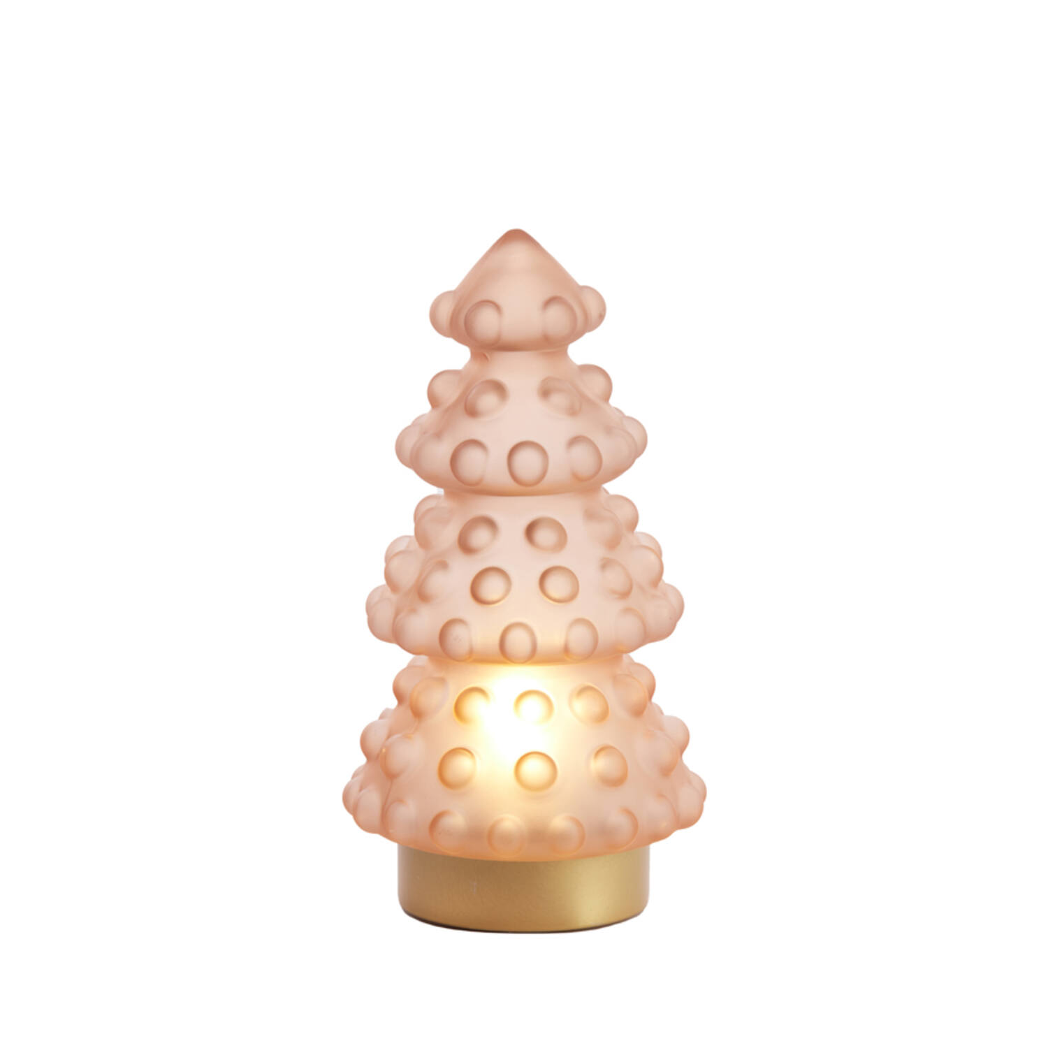 Light & Living Tafellamp LED Ø15x28 5 Cm TREE Mat Licht Roze+goud