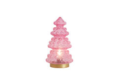 Light & Living Tafellamp LED Ø15x28 5 Cm TREE Melk Roze+goud