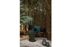 Light & Living Tafellamp LED Ø21x28 Cm TAJERA Glas Mat Donker Groen+goud