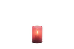 Light & Living Tafellamp LED Ø7x10 Cm VAZOLLA Glas Melk Rood