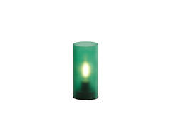 Light & Living Tafellamp LED Ø7x15 Cm VAZOLLA Glas Mat Donker Groen