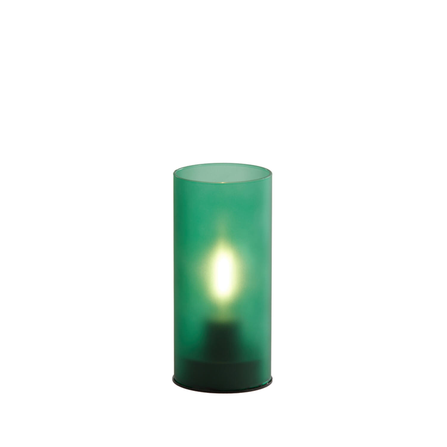 Light & Living Tafellamp LED Ø7x15 Cm VAZOLLA Glas Mat Donker Groen