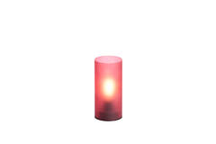 Light & Living Tafellamp LED Ø7x15 Cm VAZOLLA Glas Mat Donker Rood