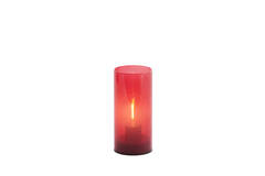 Light & Living Tafellamp LED Ø7x15 Cm VAZOLLA Glas Melk Rood