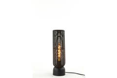 Light & Living Tafellamp Ø11x39 5 Cm LEZUZA Mat Zwart