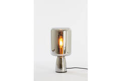 Light & Living Tafellamp Ø16x32 Cm LOTTA Smoke Glas+goud