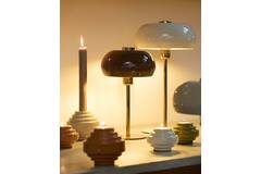 Light & Living Tafellamp Ø22x34 Cm SURIN Glans Donker Bruin+goud